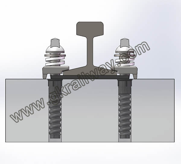 00525—Rail fastening system TR40 Rail fastening system TR40